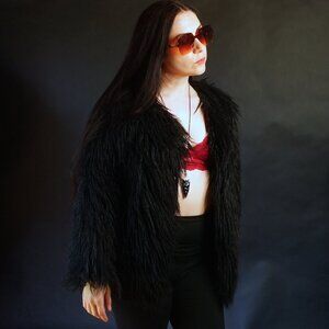 Black Fur Coat